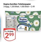 Kamillen-Toilettenpapier im Angebot bei GLOBUS in Leipzig Kamillen-Toilettenpapier Angebote von Regina bei GLOBUS Leipzig für 2,99 €