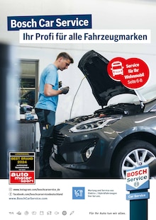 Aktueller Bosch Car Service Prospekt "Ihr Profi für alle Fahrzeugmarken" Seite 1 von 17 Seiten