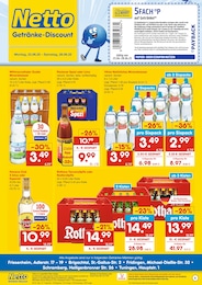Netto Marken-Discount Prospekt für Hüfingen mit 2 Seiten Netto Marken-Discount Prospekt für Hüfingen: "DER ORT, AN DEM DU IMMER AUSGEZEICHNETE PREISE FINDEST.", 2 Seiten, 23.06.2025 - 28.06.2025