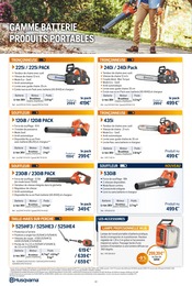 Prix et réduction Tronçonneuse Électrique dans le prospectus Husqvarna en cours Offre Tronçonneuse Électrique dans le catalogue Husqvarna du moment à la page 22
