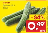 Gurken bei Netto Marken-Discount im Crimmitschau Prospekt für 0,49 €