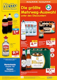 Netto Marken-Discount Prospekt für Köln mit 2 Seiten Netto Marken-Discount Prospekt "DER ORT, AN DEM DU IMMER AUSGEZEICHNETE PREISE FINDEST." für Köln, 2 Seiten, 26.10.2026 - 31.10.2026