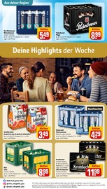 Krombacher im REWE Prospekt in Wesel Aktueller REWE Prospekt mit Krombacher, "Dein Markt", Seite 30