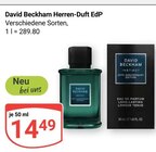 Herren-Duft EdP Angebote von David Beckham bei GLOBUS Willich für 14,49 €