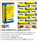 KALK-ZEMENTPUTZ "WEBER.DUR 110" Angebote von weber bei OBI Siegen für 9,59 €