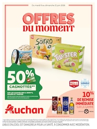 Prospectus Auchan Hypermarché, "OFFRES DU MOMENT" à Clesles et alentours, 24 pages, 09/06/2026 - 21/06/2026 Catalogue Auchan Hypermarché "OFFRES DU MOMENT" à Clesles et alentours, 24 pages, 09/06/2026 - 21/06/2026