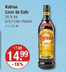 Kahlua Licor de Cafe von The Original im aktuellen V-Markt Prospekt für 14,99 €