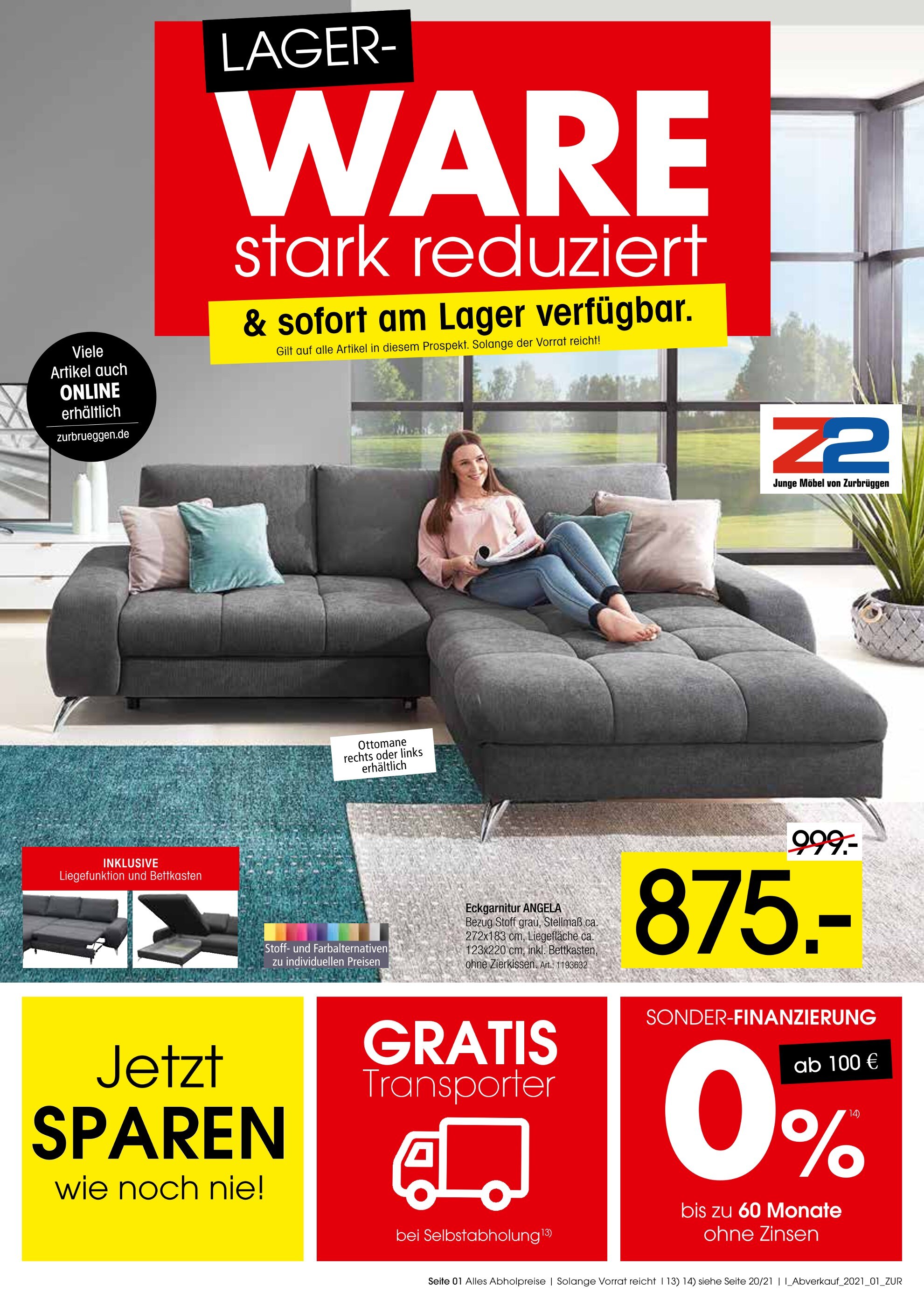 Zurbrüggen Prospekt für Osnabrück mit 28 Seiten Zurbrüggen Prospekt für Osnabrück: "Top Angebote!", 28 Seiten, 14.12.2021 - 31.01.2022