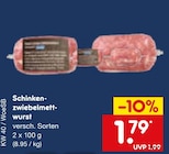 Aktuelle Wurst Angebote bei Netto Marken-Discount in Karlsruhe Aktuelles Schinken-zwiebelmett-wurst Angebot bei Netto Marken-Discount in Karlsruhe ab 1,79 €