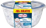 Sahne Heringsfilets oder Edle Matjesfilets im REWE Prospekt Sahne Heringsfilets oder Edle Matjesfilets von Nadler im aktuellen REWE Prospekt für 2,79 €