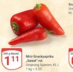 Mini-Snackpaprika 'Sweet' rot im Angebot bei GLOBUS in Leipzig Mini-Snackpaprika 'Sweet' rot Angebote bei GLOBUS Leipzig für 1,11 €