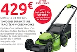 Tondeuse sur batterie tractée 48 V - GREENWORKS en promo chez Mr.Bricolage Tondeuse sur batterie tractée 48 V - GREENWORKS dans le catalogue Mr.Bricolage