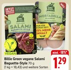 Billie Green vegane Salami Baguette-Style im aktuellen Prospekt bei E center in Edenkoben