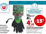 Gants plantation - U en promo chez Super U Saint-Étienne-du-Rouvray à 4,16 €