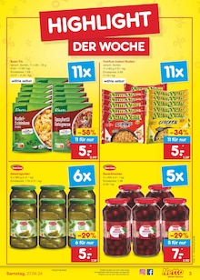 Gewürzgurken im Netto Marken-Discount Prospekt "Aktuelle Angebote" mit 51 Seiten (Frankfurt (Main))