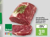 Aktuelle Rindfleisch Angebote bei Marktkauf in Heilbronn Aktuelles Zart gereiftes Bioland-Rindfleisch: Steaks aus dem Entrecote Angebot bei Marktkauf in Heilbronn ab 3,99 €