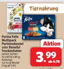 Multipack Portionsbeutel Angebote von Purina Felix bei Markant Nordwest Lippstadt für 3,99 €