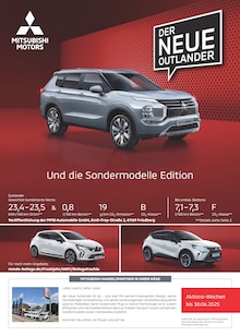 Aktueller Mitsubishi Prospekt "Mitsubishi Angebote" Seite 1 von 8 Seiten