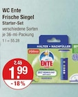 Frische Siegel Starter-Set im V-Markt Prospekt Frische Siegel Starter-Set von WC Ente im aktuellen V-Markt Prospekt für 1,99 €
