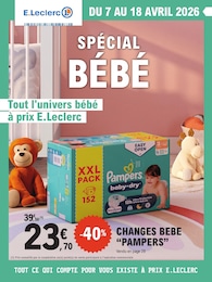 Prospectus E.Leclerc à Biesles: «SPÉCIAL BÉBÉ» ,  pages, du 07/04/2026 au 18/04/2026