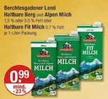 Haltbare Berg und Alpen Milch oder Haltbare Fit Milch bei V-Markt im Mainburg Prospekt für 0,99 €