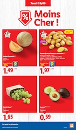 Prix et réduction Melon dans le prospectus Lidl en cours Offre Melon dans le catalogue Lidl du moment à la page 3