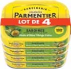 Sardines entières à l'huile d'olive vierge extra - PARMENTIER en promo chez Intermarché Valence à 12,42 €