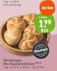 Bio-Kaiserbrötchen Angebote von Herzberger bei tegut Leonberg für 1,99 €