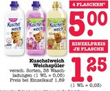 Weichspüler Sahnig & Mild Angebote von Kuschelweich bei E center Rastatt für 1,25 €