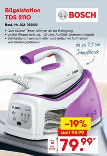 Bügelstation TDS 2110 bei Netto Marken-Discount in Gelsenkirchen Bügelstation TDS 2110 im Angebot bei Netto Marken-Discount Gelsenkirchen für 79,99 €