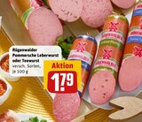 Pommesche Leberwurst im Angebot bei REWE in Mülheim Pommesche Leberwurst Angebote von Rügenwalder bei REWE Mülheim für 1,79 €