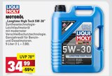 Longtime High Tech 5W-30 im Angebot bei Marktkauf in Heilbronn Longtime High Tech 5W-30 Angebote von Liqui Moly bei Marktkauf Heilbronn für 34,99 €
