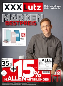 Aktueller XXXLutz Möbelhäuser Geretsried Prospekt XXXLutz Möbelhäuser Geretsried Prospekt "MARKEN-BESTPREIS" mit 43 Seiten