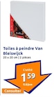 Toiles à peindre - Van Bleiswijck en promo chez Action Cherbourg-Octeville à 1,59 €