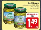 Prager Gurken im Angebot bei EDEKA in Traunstein Prager Gurken Angebote von Specht bei EDEKA Traunstein für 1,49 €