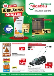 Aktueller hagebau kompakt Baumärkte Prospekt für Oestrich-Winkel: UNSERE JUBILÄUMS KNALLER mit 12} Seiten, 27.04.2024 - 04.05.2024
