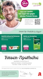 mea - meine apotheke Prospekt für Rüsselsheim mit 4 Seiten mea - meine apotheke Prospekt für Rüsselsheim: "Unsere August-Angebote", 4 Seiten, 01.08.2026 - 31.08.2026