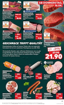 Schweinefleisch im Kaufland Prospekt "Aktuelle Angebote" mit 56 Seiten (Kassel)