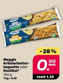 Baguette von Meggle im aktuellen NETTO mit dem Scottie Prospekt für 0.99€