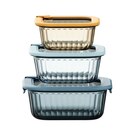 Set de 3 boites carrées - CARREFOUR HOME en promo chez Carrefour Market Limoges à 9,99 €