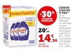 Lessive liquide (A) - X-tra en promo chez Super U Sète à 14,34 €