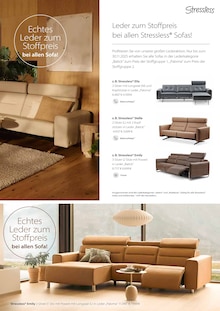 Sofa im aktuellen Segmüller Prospekt (Ulm) Sofa im Segmüller Prospekt "Stressless - A place that moves you" mit 8 Seiten (Ulm)