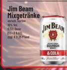 Mixgetränke Angebote von Jim Beam bei Trinkgut Warendorf für 6,03 €