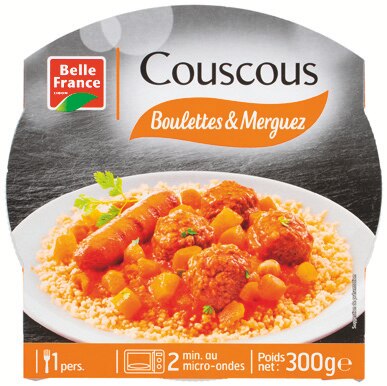BELLE FRANCE Couscous Boulettes & Merguez