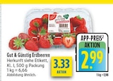 Erdbeeren Angebote von Gut & Günstig bei diska Freiberg für 2,99 €