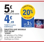Tablettes lave-vaisselle tout-en-un - VISIOR à 4,19 € dans le catalogue E.Leclerc