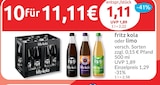 fritz kola oder limo im budni Prospekt fritz kola oder limo von fritz-kola im aktuellen budni Prospekt für 1,11 €