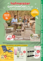 Aktueller hofmeister Prospekt mit Glas, "GARTENMÖBELMarkt", Seite 1