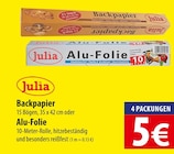 Julia Backpapier oder Alu-Folie bei famila Nordost im Neustadt Prospekt für 5,00 €