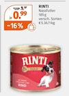 Nassfutter im Müller Prospekt Nassfutter von RINTI im aktuellen Müller Prospekt für 0,99 €